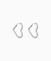 Simple Love Hoops - OumoJewelry