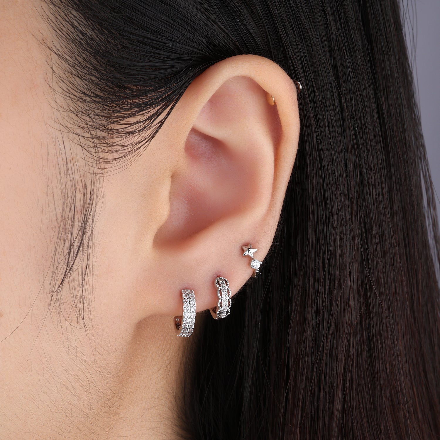 Delicate Sweet Helix Hoop - OumoJewelry