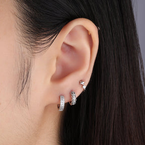 Delicate Sweet Helix Hoop - OumoJewelry