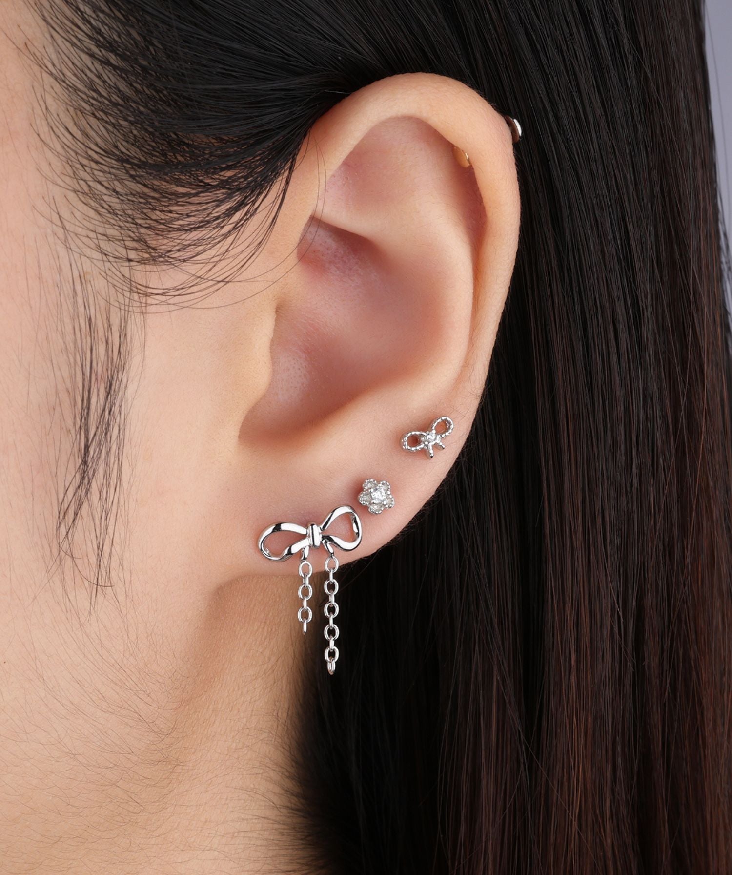 Sweet Bow Chain Drop - OumoJewelry