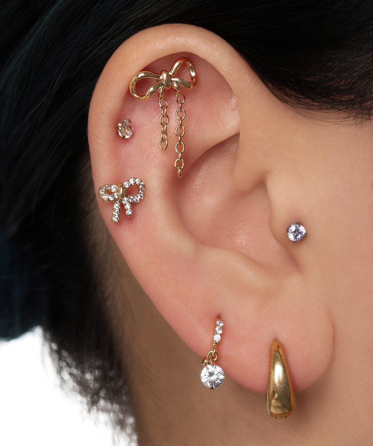 Sweet Bow Chain Drop - OumoJewelry