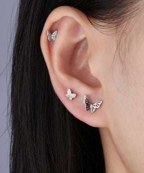 Shiny Butterfly Stud - OumoJewelry