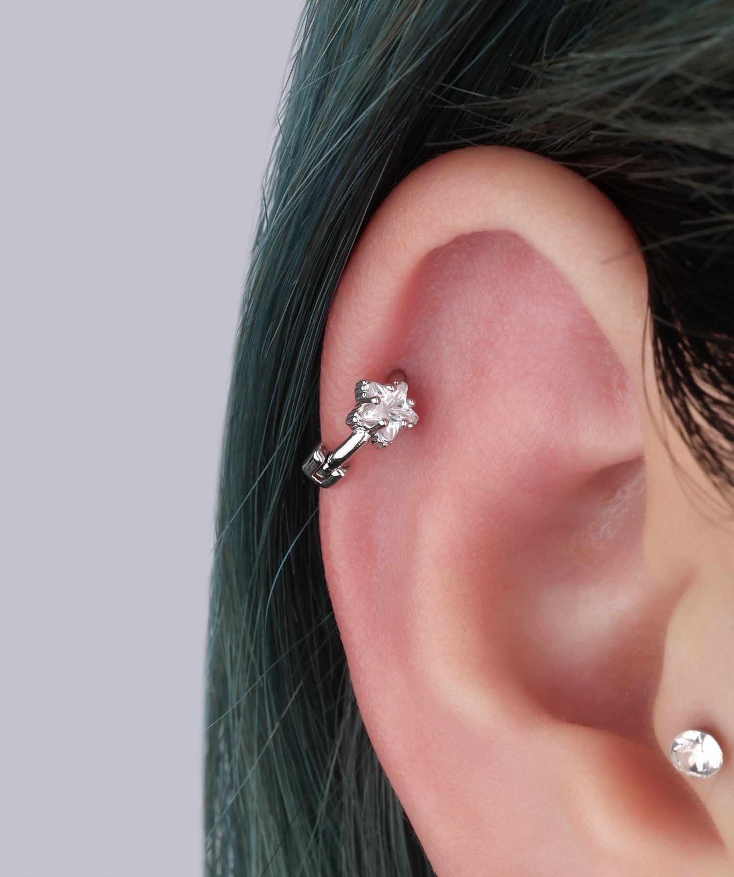 Charming Star Helix Hoop - OumoJewelry