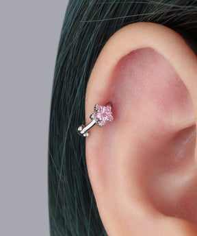 Charming Star Helix Hoop - OumoJewelry