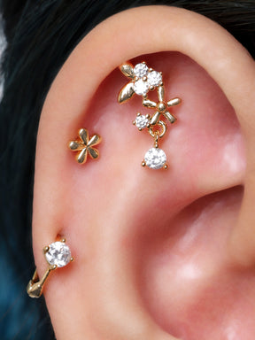 Dainty Flower Stud - OumoJewelry