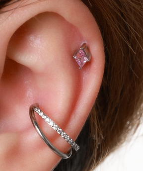 Twilight Curve Clicker Hoop - OumoJewelry
