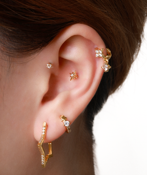 Star Helix Hoop - OumoJewelry