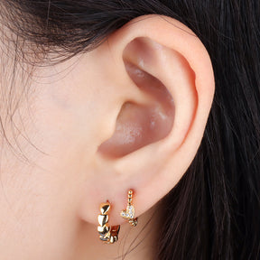 Stunning Heart Hoop Earring - OhmoJewelry